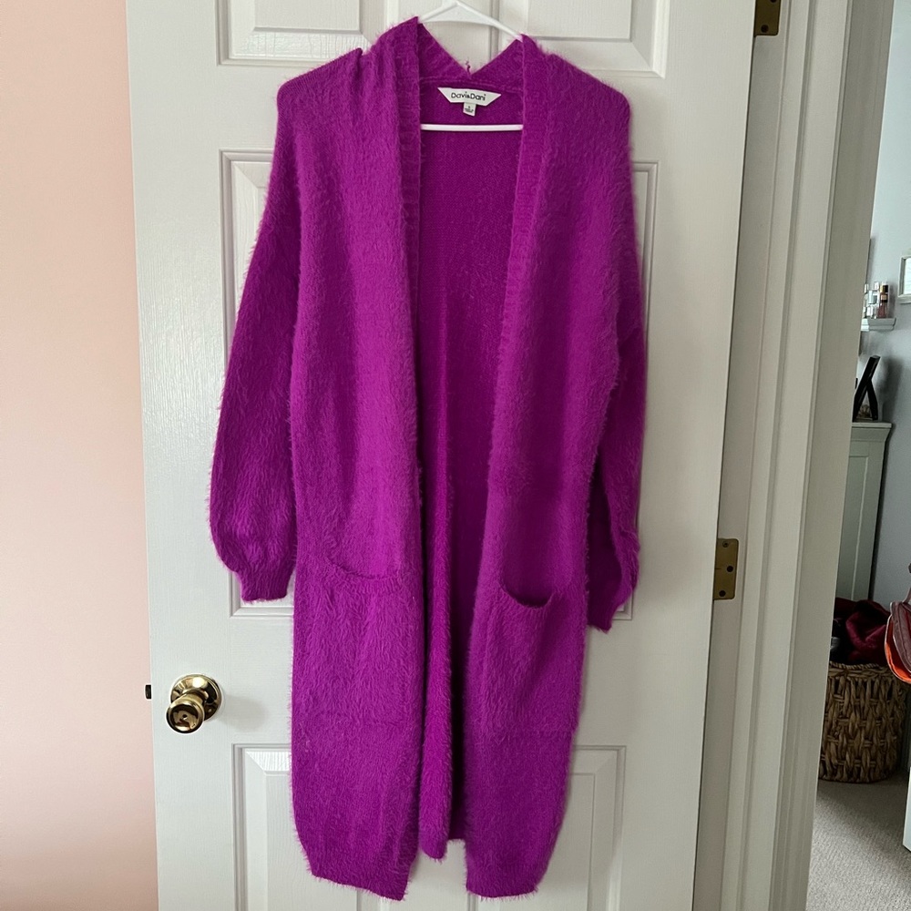 Pink cardigan